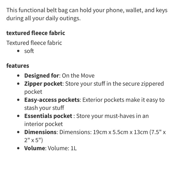 NWT Lululemon Everywhere Fleece Belt Bag 1L Brown Earth/Gold - Picture 15 of 15